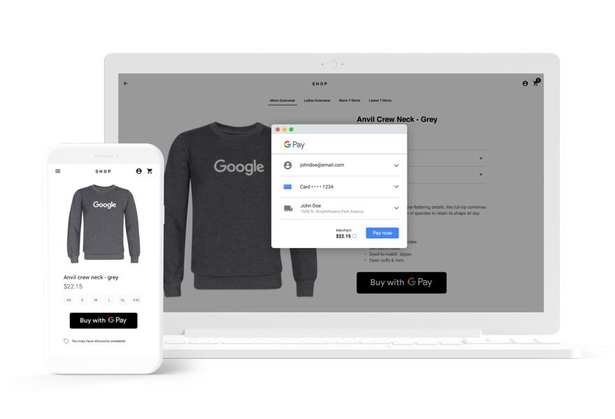 google pay payment gateway for website